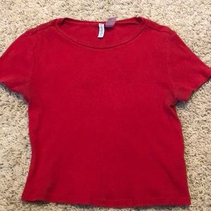 red crop top
